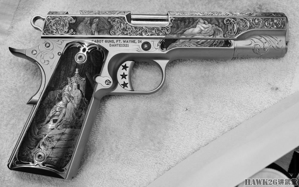 卡博特但丁的地狱手枪获得美国2018年度最佳雕刻枪械奖