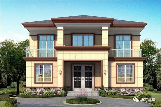 推荐2款二层农村自建别墅设计图纸,造价低,施工简单