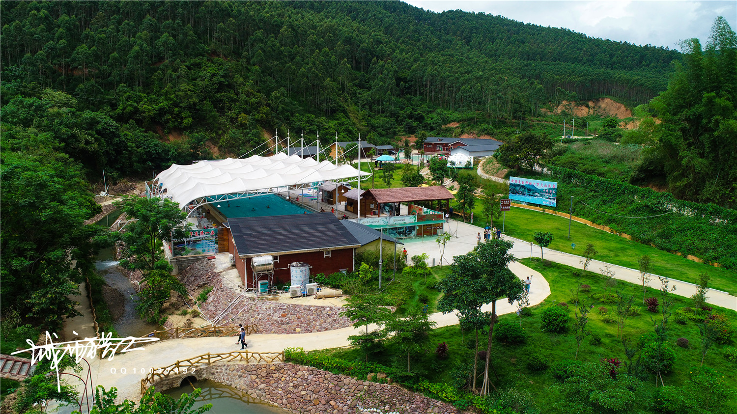 鸟瞰防城港第五十八集航拍上思十万大山布透温泉