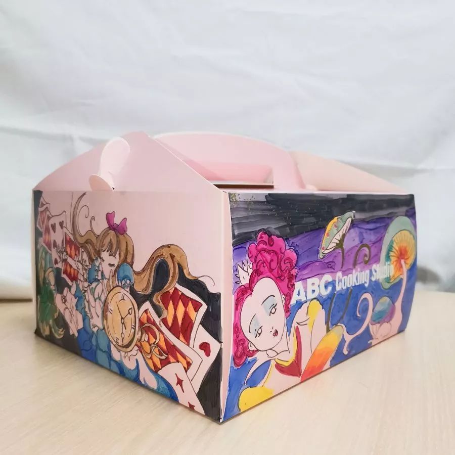 夏日终结这个手绘蛋糕盒不一般丨abccookingstudio