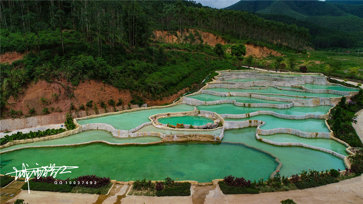鸟瞰防城港第五十八集航拍上思十万大山布透温泉