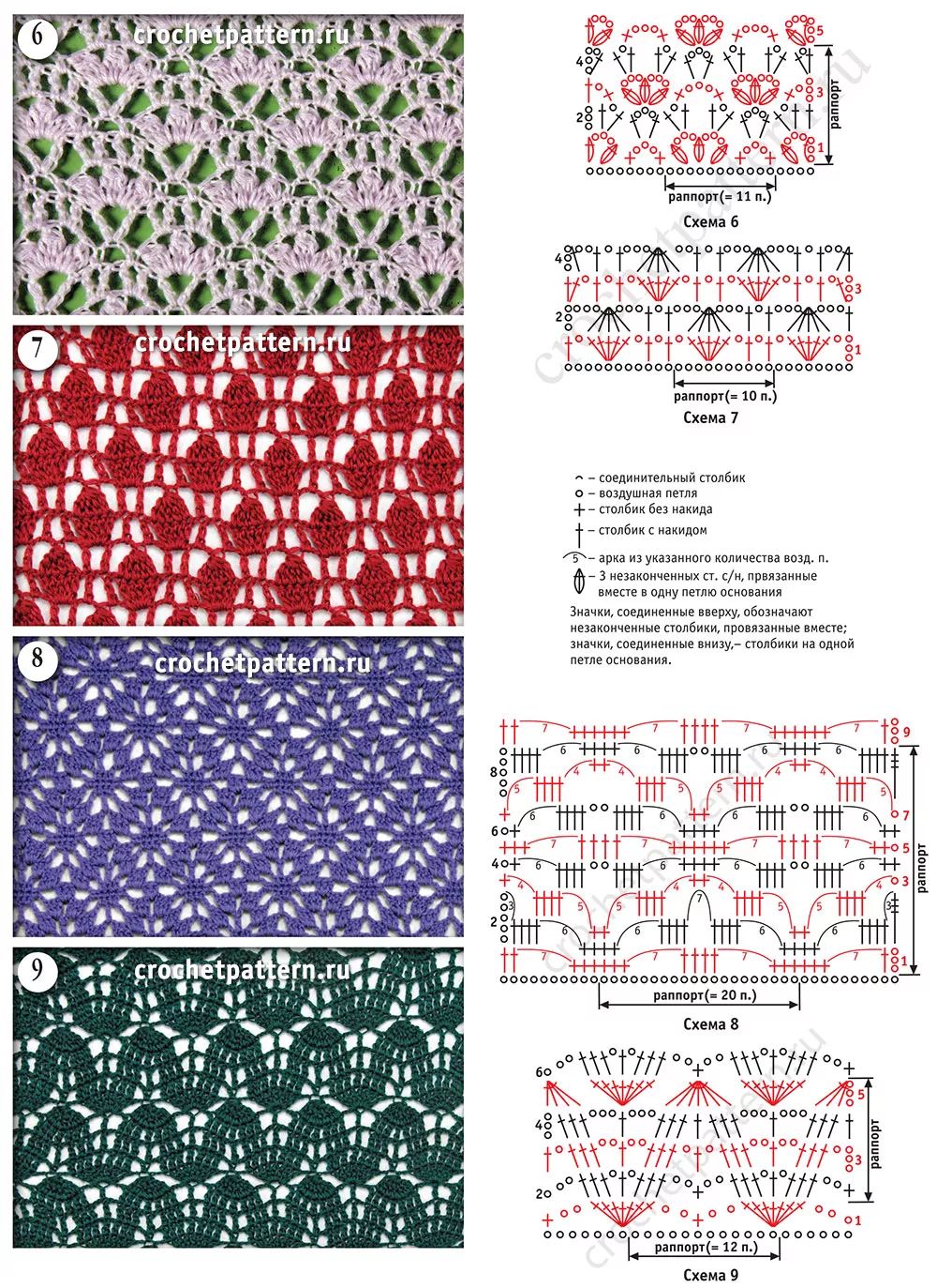 又一波钩针花样图解赶紧收藏起来哦