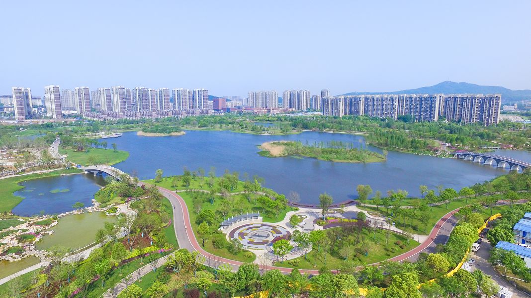 推门望湖踱步观香我在仙林湖畔路过四季