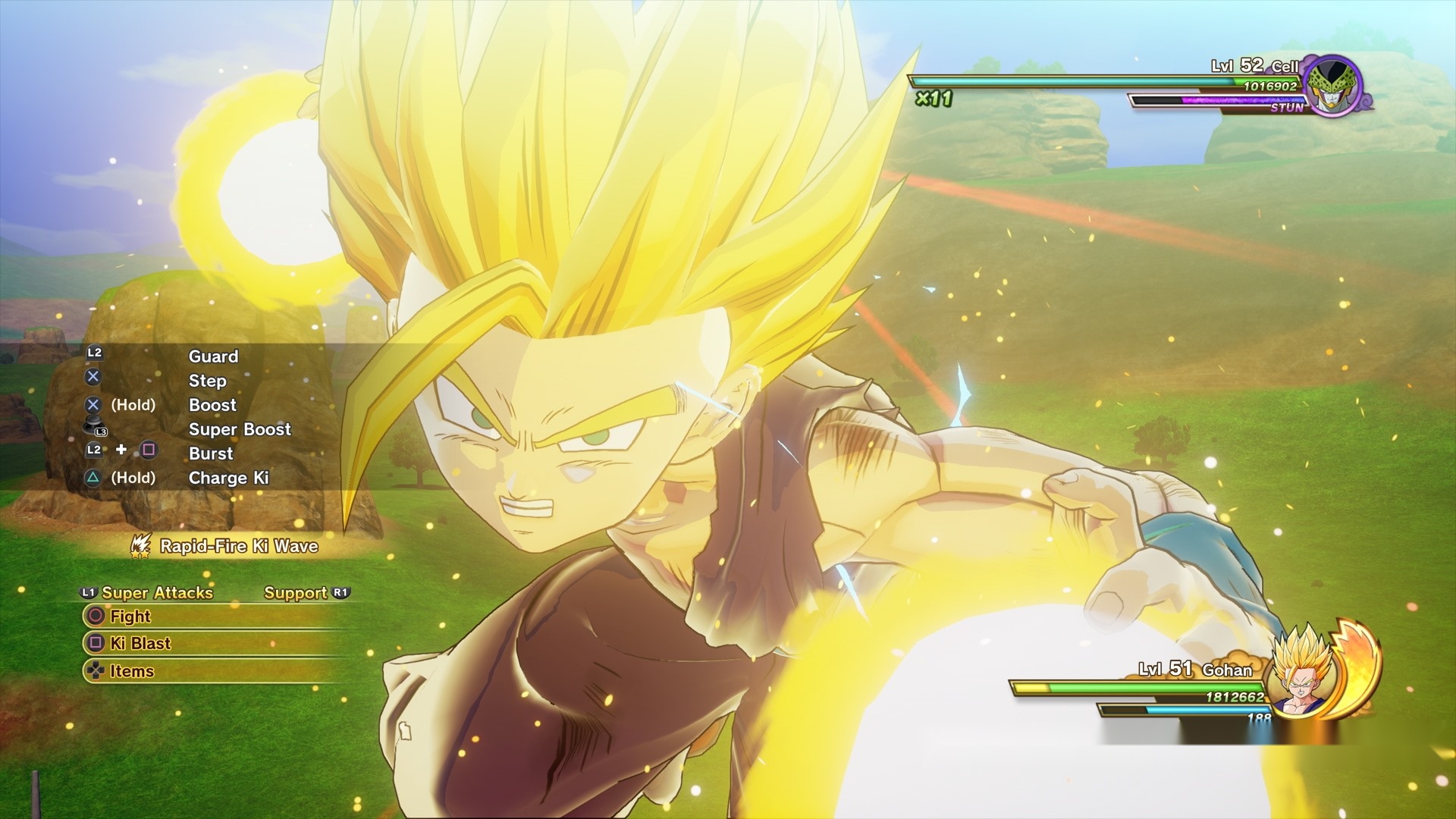 龙珠z卡卡罗特新截图和演示孙悟饭激战沙鲁