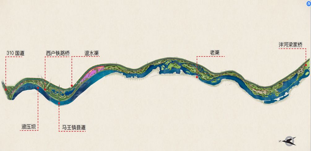 2019园冶杯专业奖丨沣河综合治理二期西汉高速—g310国道景观设计