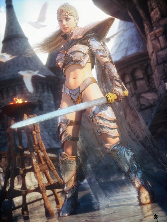 法国画师魔幻风美女人物原画第三弹小姐姐神装诱人