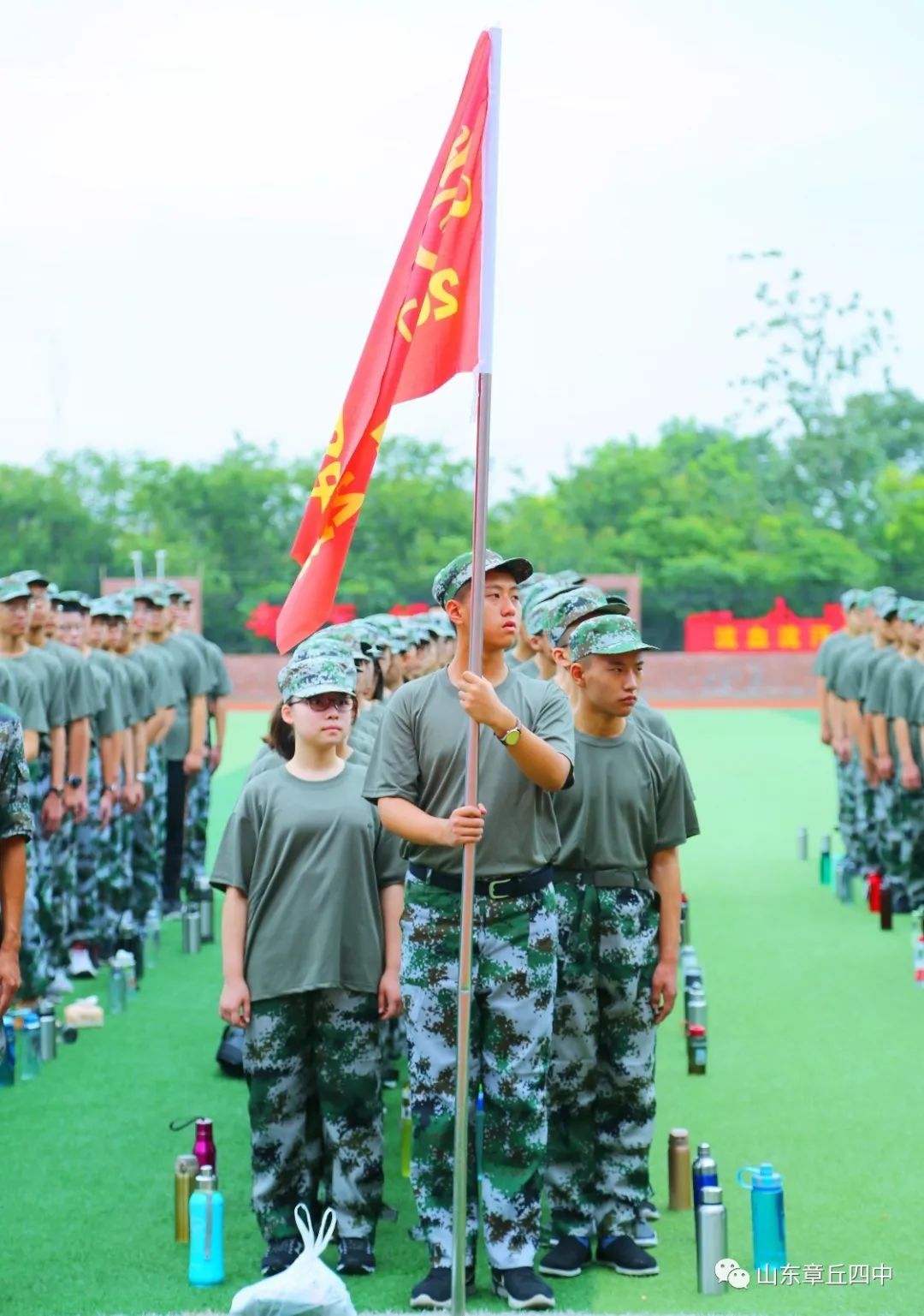 章丘四中军训四中新生力量2019启航