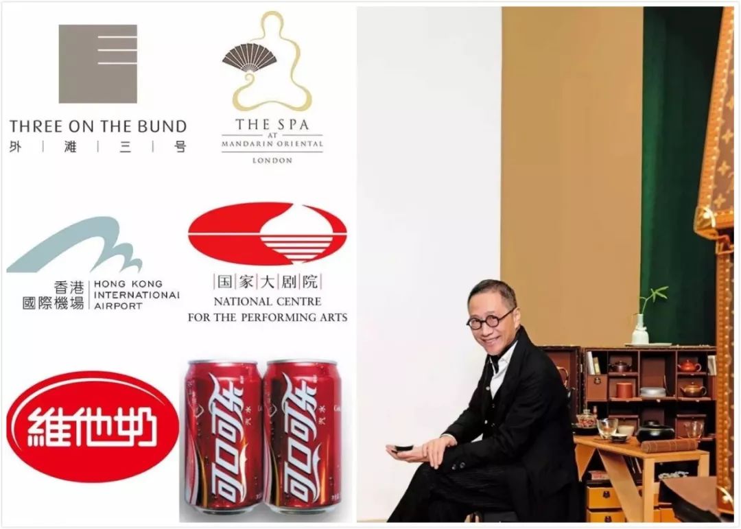 他曾经为可口可乐设计过中文logo,还有香港国际机场,四季酒店,万科