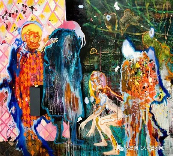 大众艺术网游离在涂鸦和复杂的迷幻67之间德国抽象表现主义画家