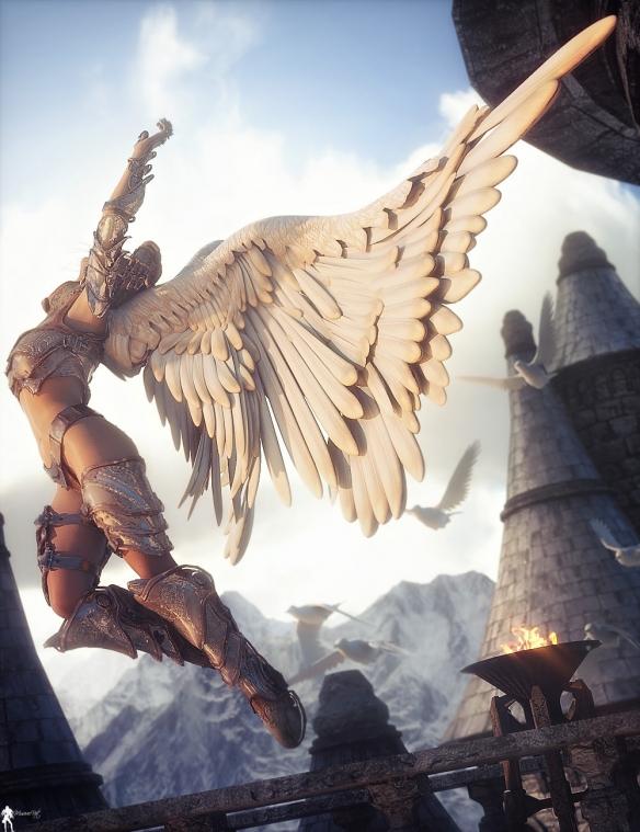 法国画师魔幻风美女人物原画第三弹小姐姐神装诱人