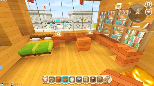 阿菜游戏迷你世界生存建筑教学生存豪华别墅装饰教学