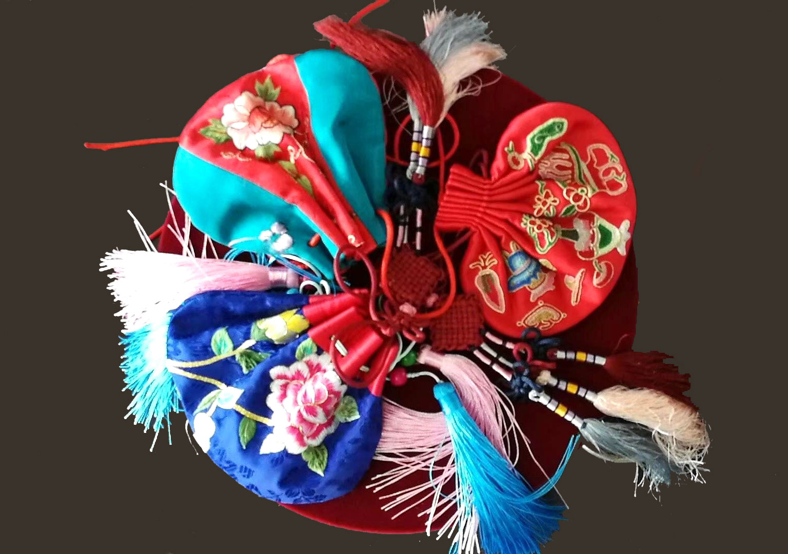 白丽民间刺绣香包挂件汉服配饰手工挂件(安徽和绣)_图案