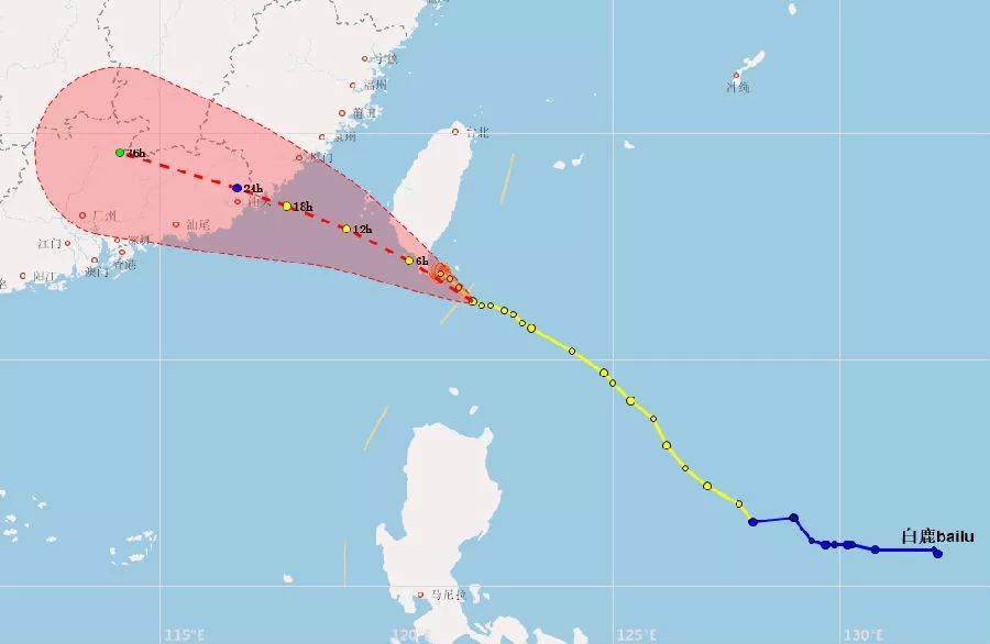 緊急颱風白鹿或今晚將正面襲擊廣東吳川將會