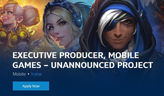 暴雪为未知的手游招聘制作人会是手游版守望先锋吗