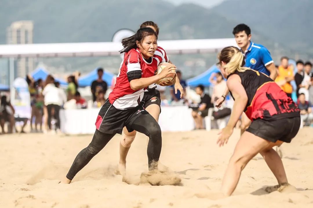 沙滩秀球技2019年青岛市第五届体育大会橄榄球比赛圆满落幕