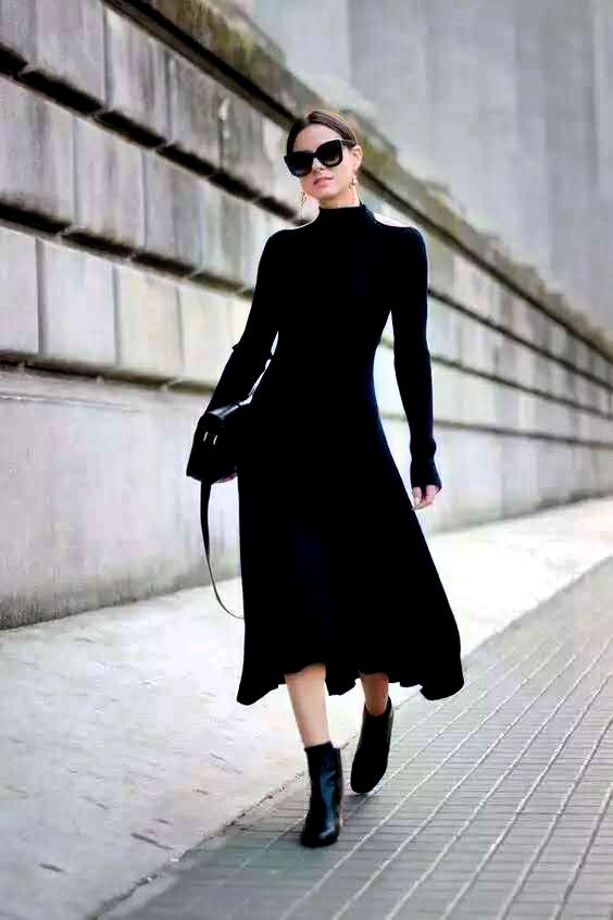 长裙好看,可是你想好搭什么鞋子了吗_连衣裙