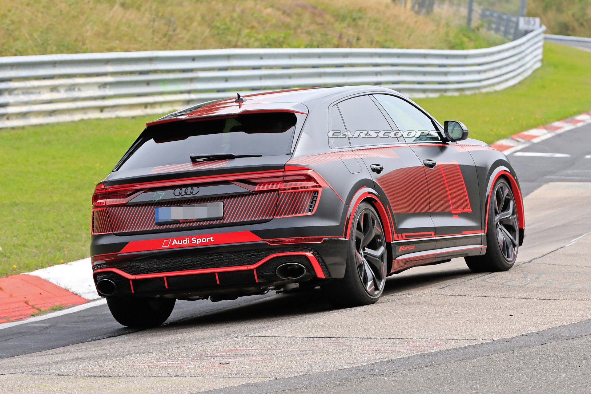 2020奥迪rs q8降低车身迷彩服,奥迪运动套件强大气场_搜狐汽车_搜狐网