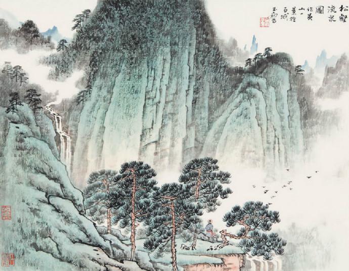 用墨淡而不薄浓而不死宋文治之子宋玉麟山水画作品欣赏