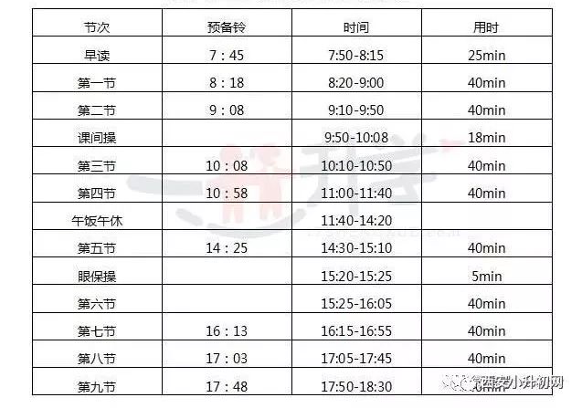 西安中小學2019—2020校歷重磅出爐!附各重點學校作息時間表_課程表