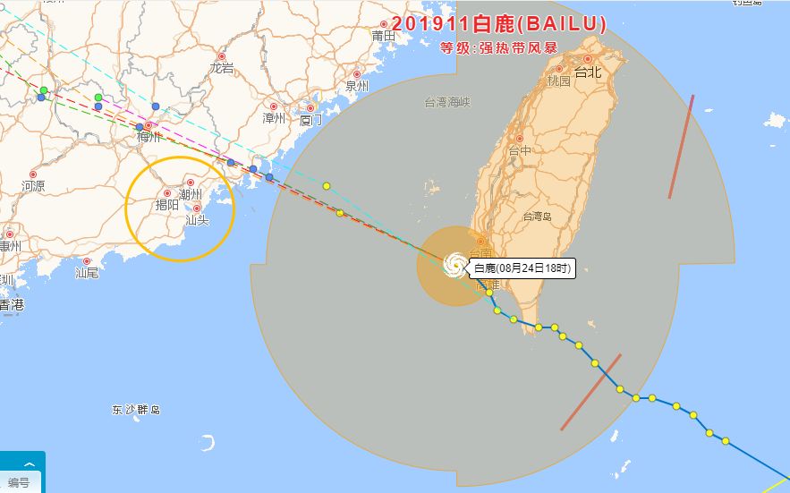 台风白鹿即将登陆!这是登录前的华清,请注意防范!