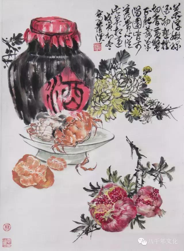 八千年文化网推荐杨荫浓中国画花鸟作品专题欣赏