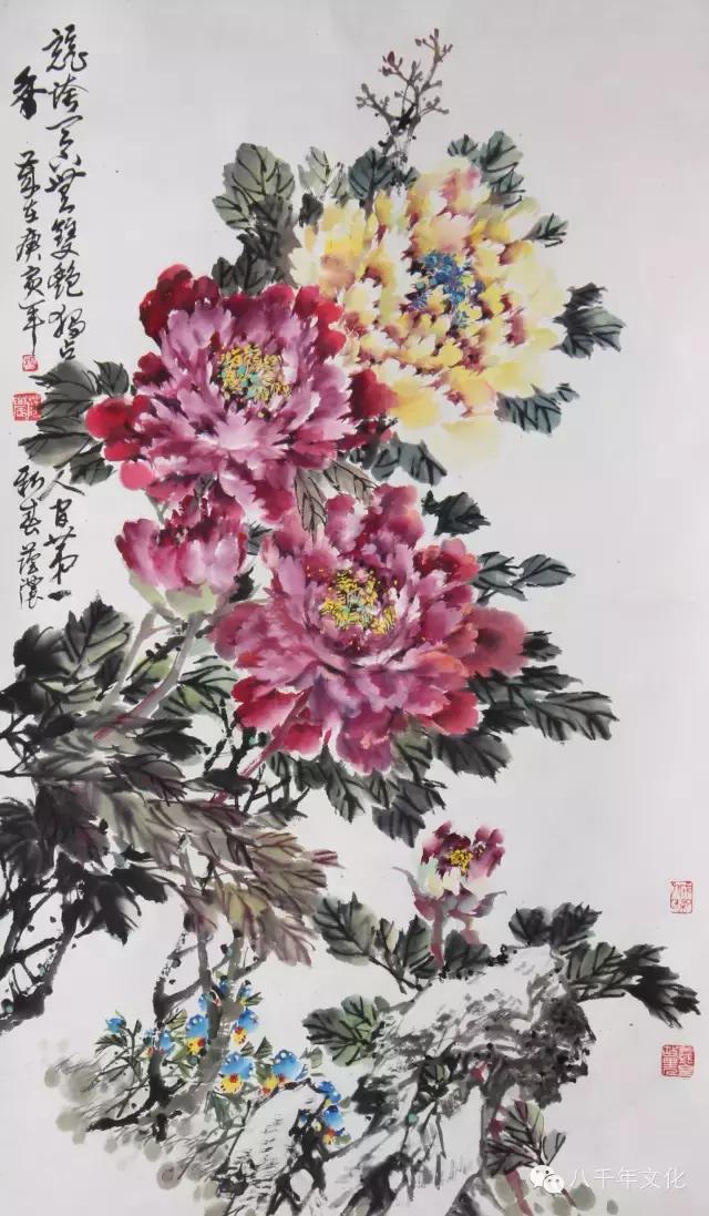 八千年文化网推荐杨荫浓中国画花鸟作品专题欣赏