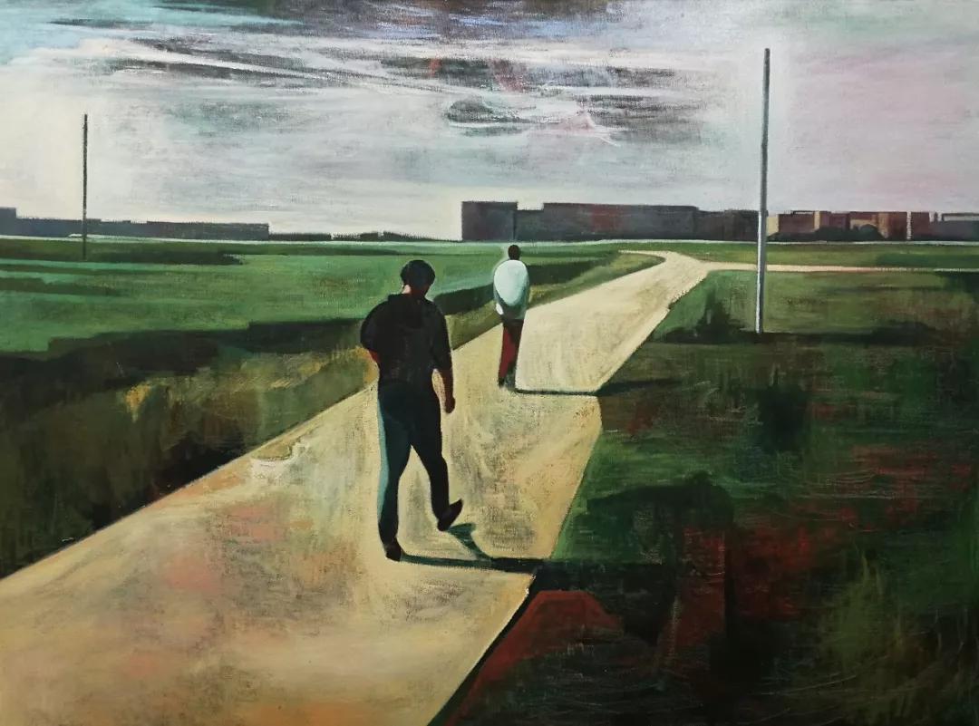 画仓借山而居肖江油画作品小集