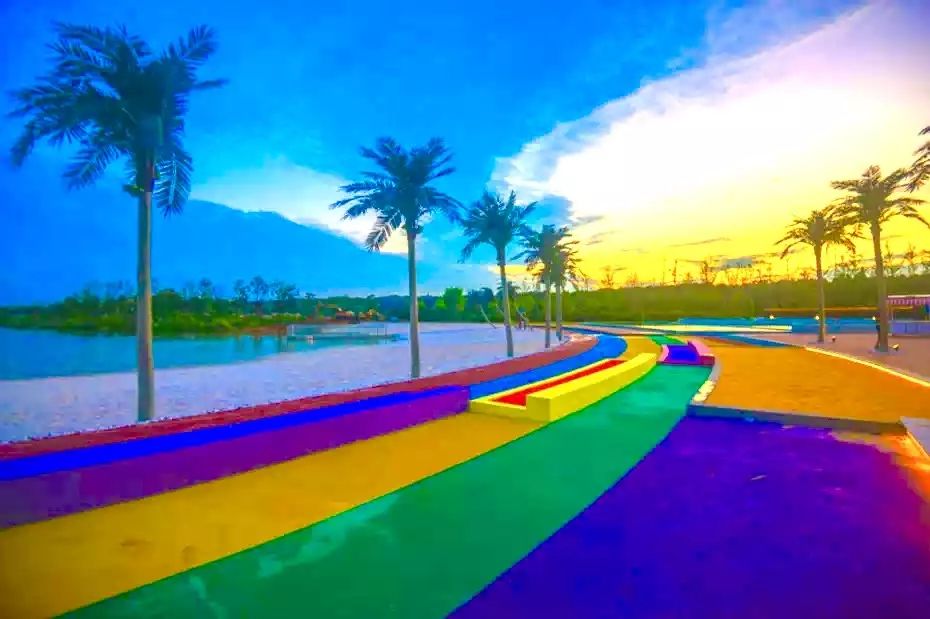 "休闲度假风:彩虹沙滩这里通通满足你!赏花,戏水,住民宿快寻思