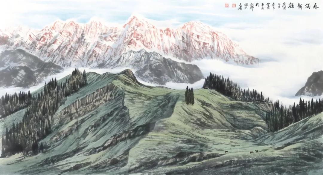 代言雪山神韵展示中国气派著名画家李兵作品赏析