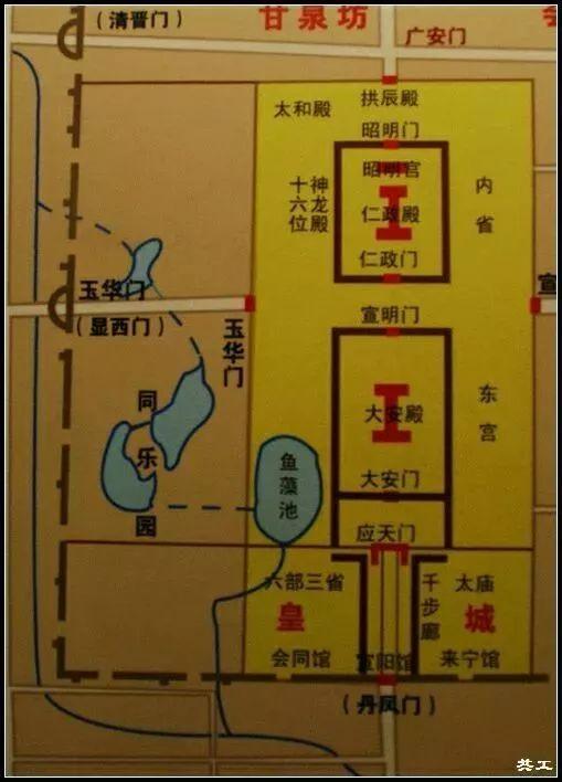 金朝皇宫平面图图片