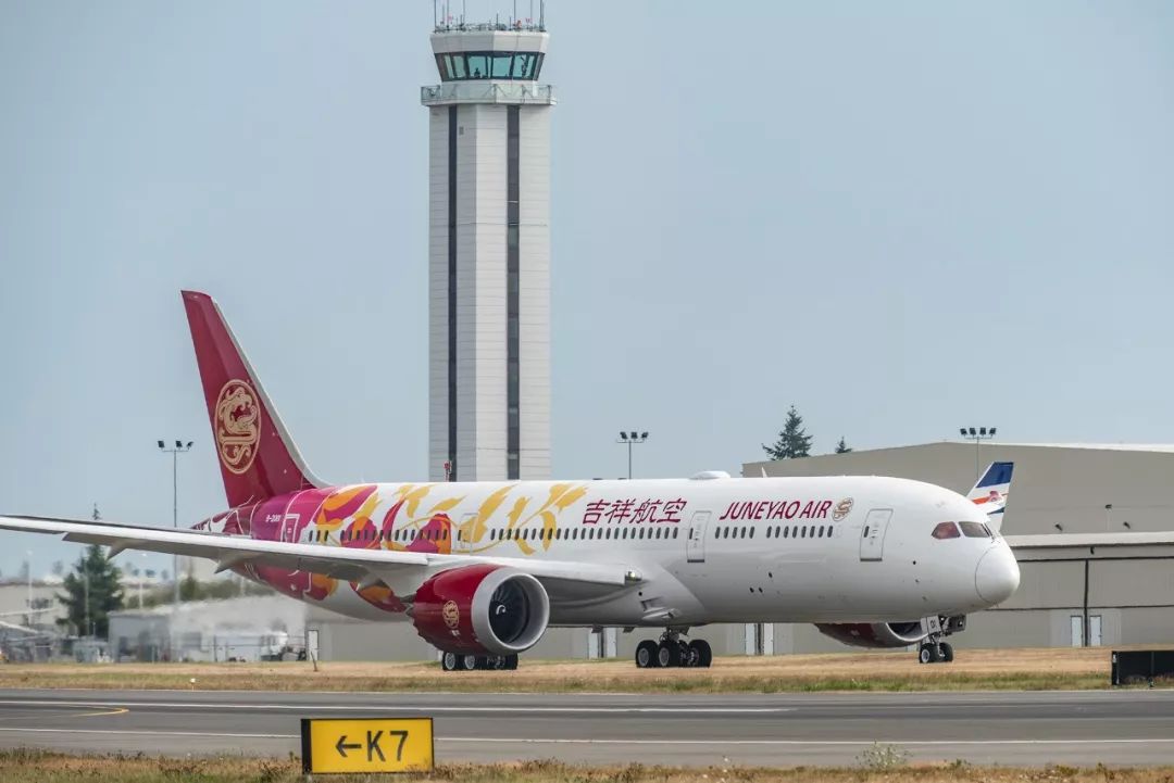 吉祥航空第5架波音787璀璨花瓣與藤蔓塗裝b20d1完成首次客戶試飛