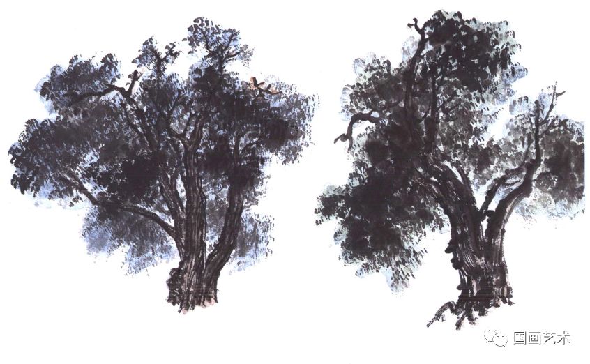 图文教程秋冬树木画法步骤