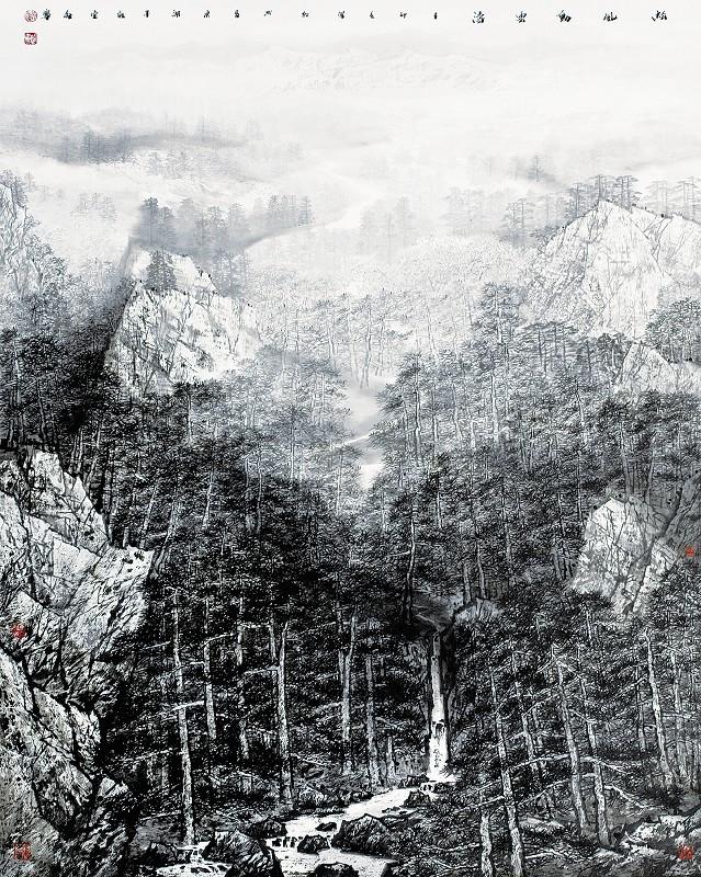 植根传统,注重写生,董继宁山水画作品欣赏