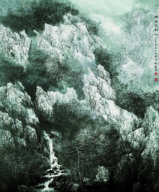 植根传统,注重写生,董继宁山水画作品欣赏