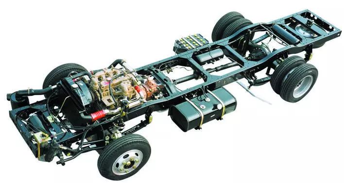 江淮汽车研发的第一台客车专用底盘填补了当时中国没有专用客车底盘的