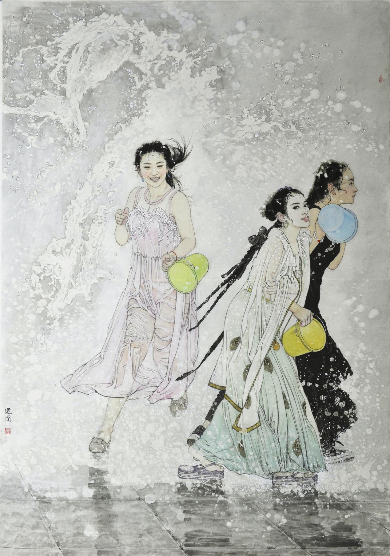 介山艺友一个敬业的画家桑建国