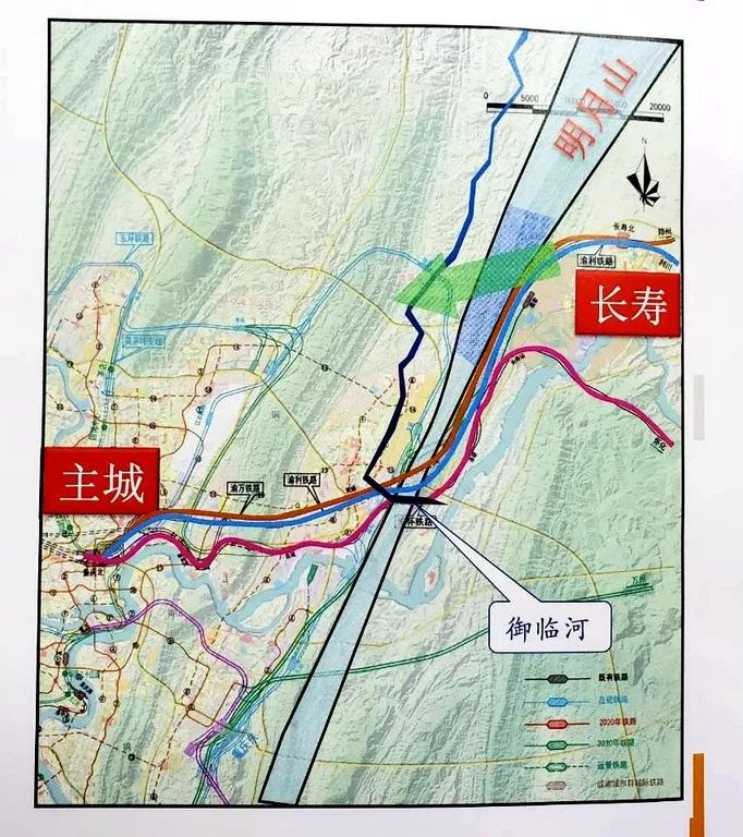 起两江新区三环高速与快速路六纵线相交节点,向东途径渝北区统景区域