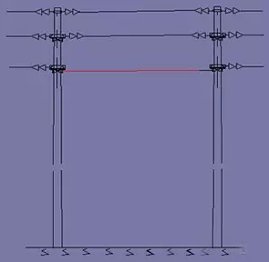 水平拉线跨越交通要道等使用:弓形拉线主要用于受地形条件限制拉线