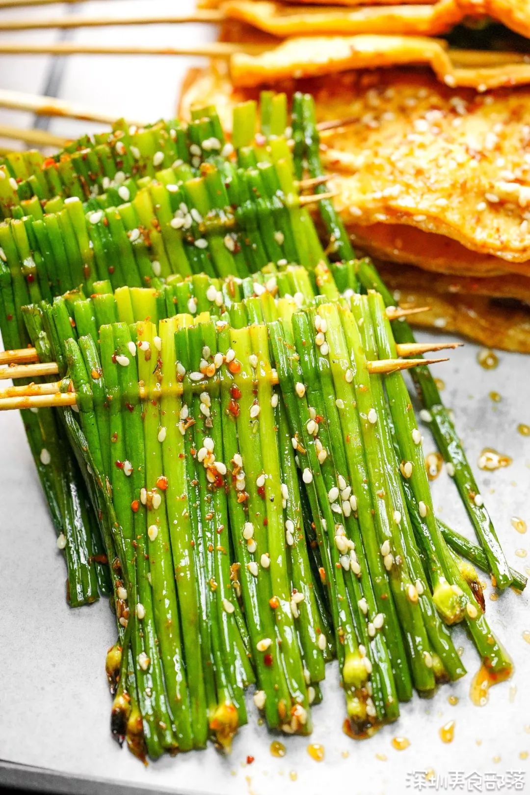 连素菜都是酱烤无双韭菜花!只取最前面的一截!