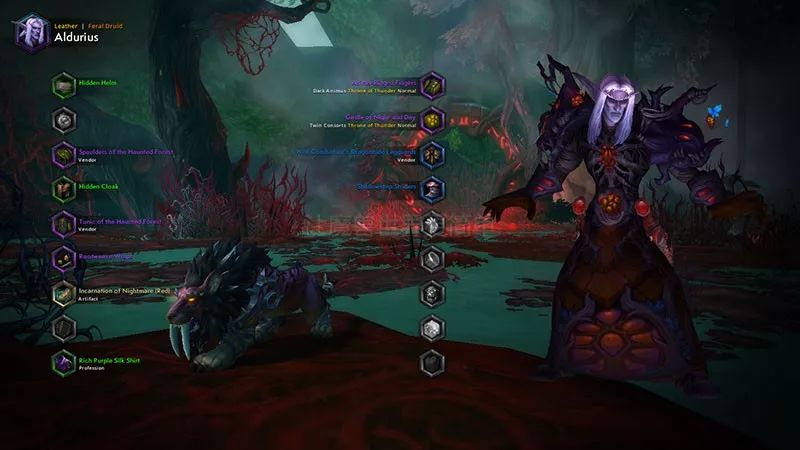 魔兽世界幻化分享斯巴达战士梦魇德鲁伊未完成的卡德加