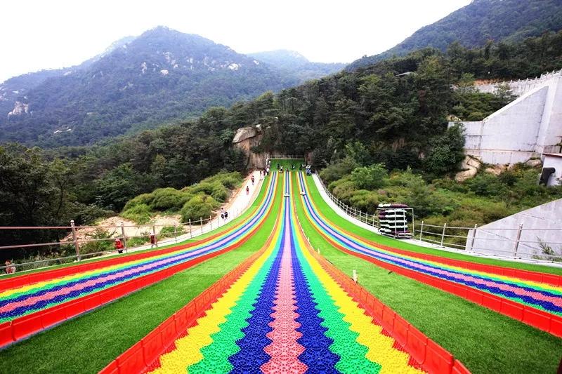 彩虹滑道,森林魔网,树冠漫步 ,森林冲锋车……一系列惊险刺激的项目都