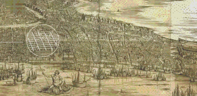 而达芬奇那个年代就绘制出了这份地图,还是在不离开地面的情况下绘制