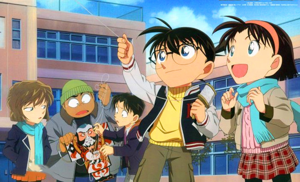 名侦探柯南青山老师还有这天赋少年侦探团服装秀