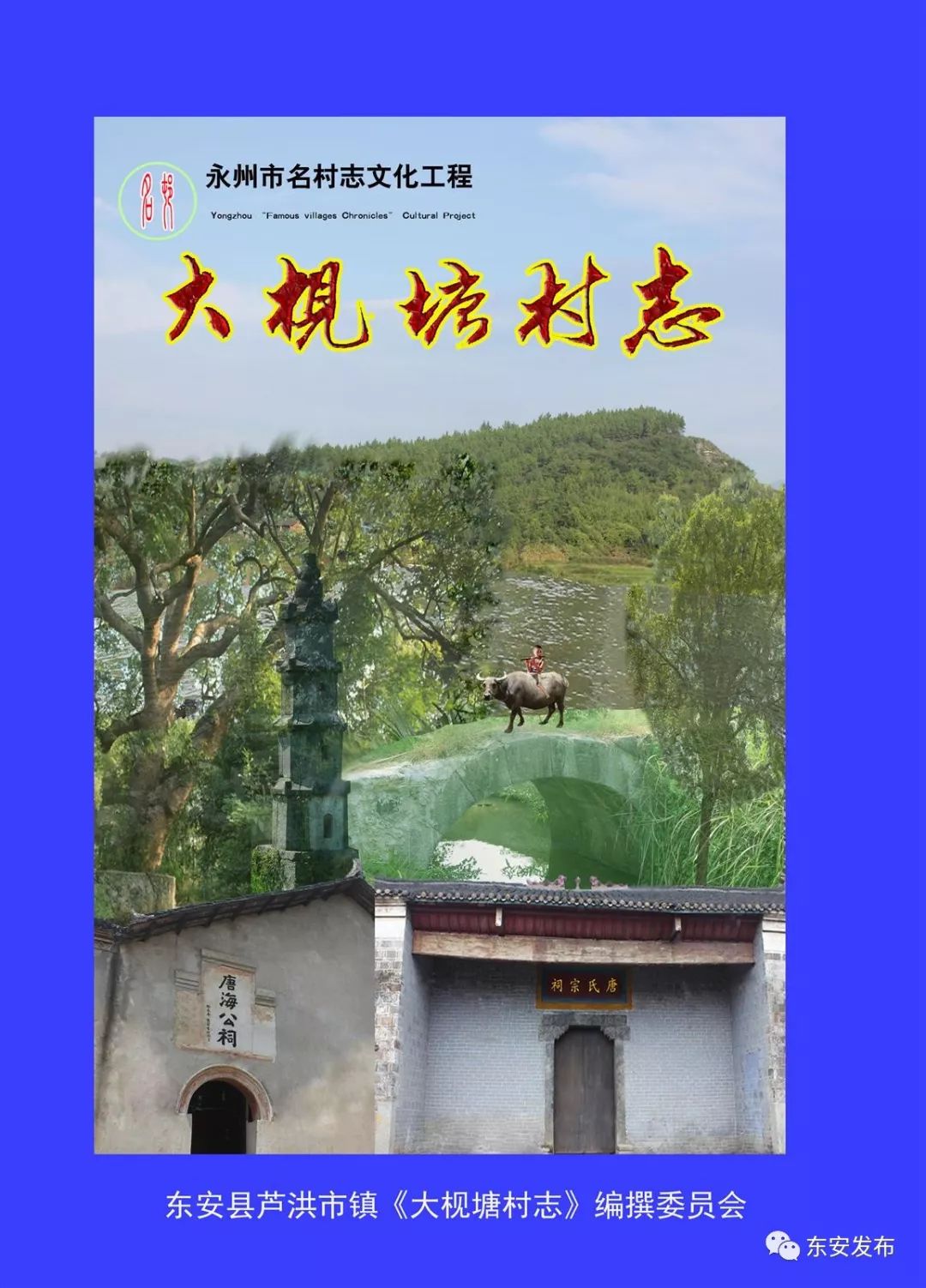 唐生智祖籍地村志发行大枧塘村志讲述千年故事