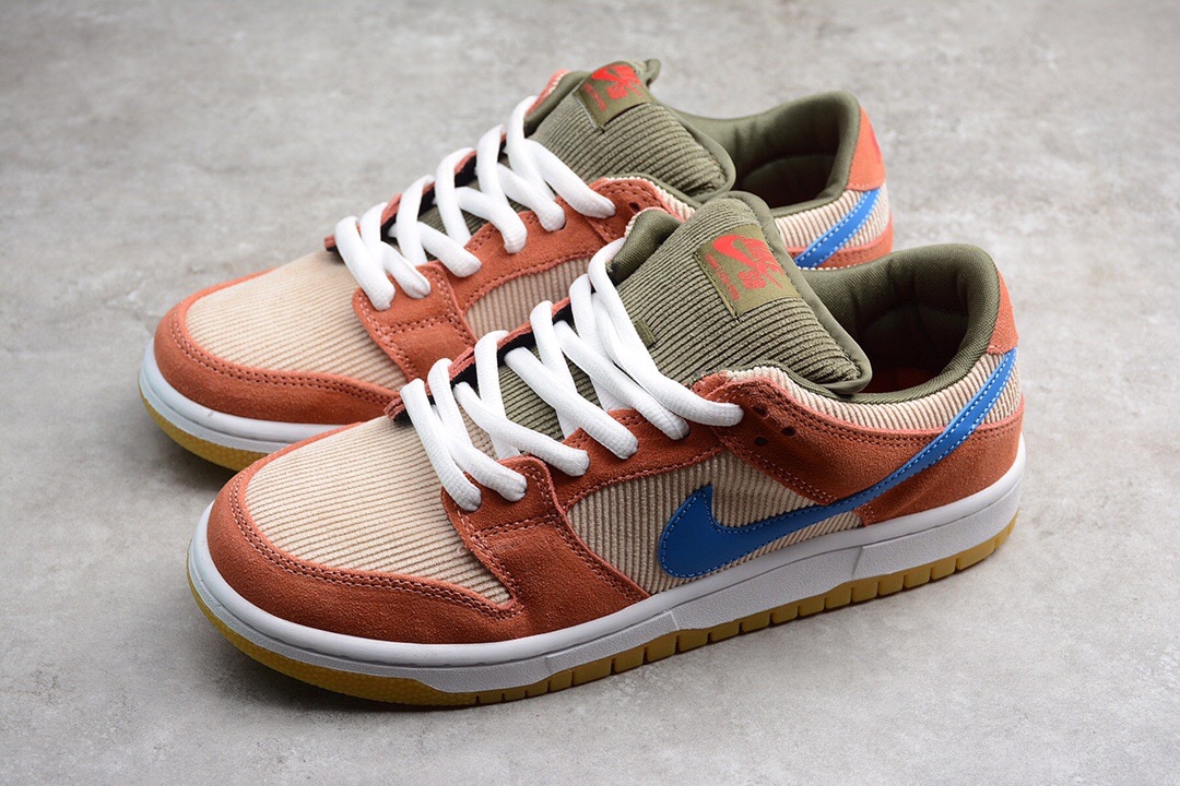 耐克灯芯绒低帮nikesbdunklowprocolor休闲滑板运动鞋