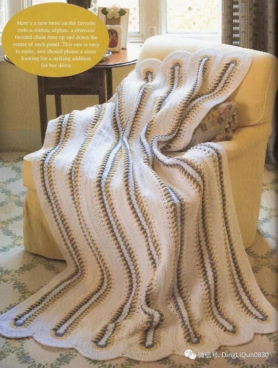 「针织作品」经典的39款针织床罩和毯子