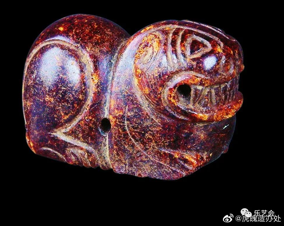 虎魄造办处浅谈两汉魏晋南北朝琥珀兽形饰