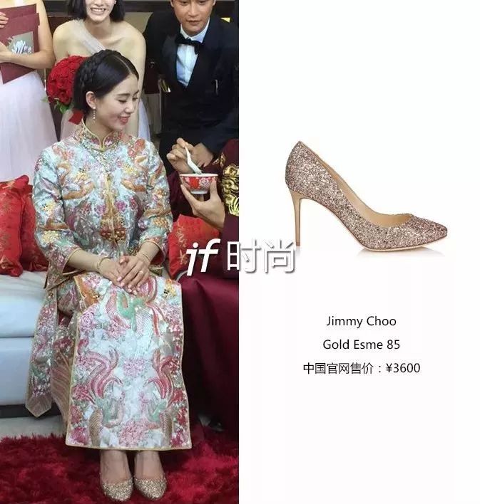 刘诗诗的婚鞋来自于jimmy choo 最经典的一个鞋款▲ab结婚时的婚鞋