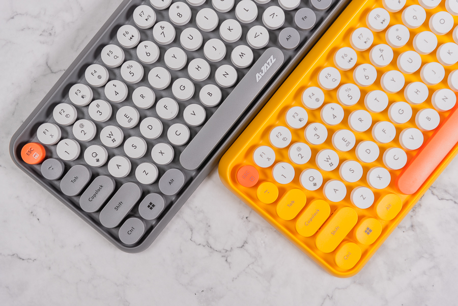 简约复古风来袭 黑爵308i蓝牙无线键盘图赏