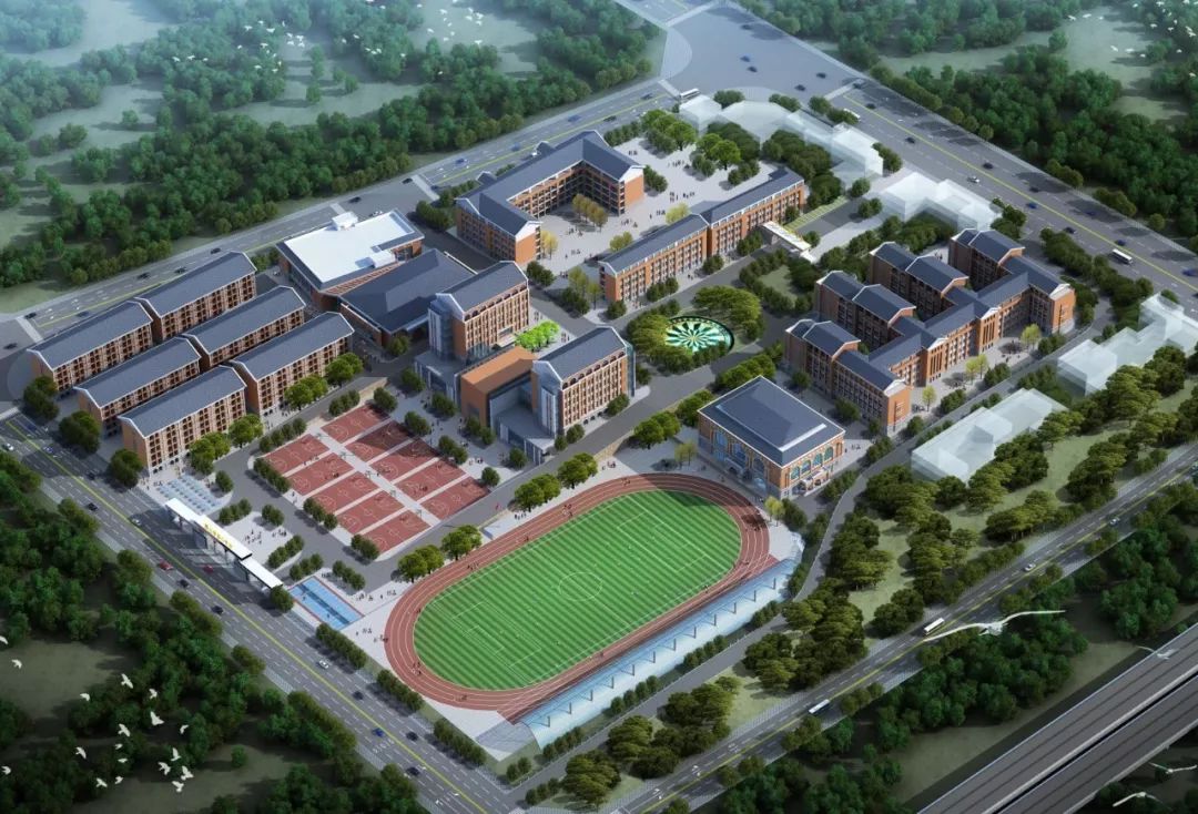 遵义市第二中学改扩建项目位于遵义市南宫山湘江大道,总建筑面积6.